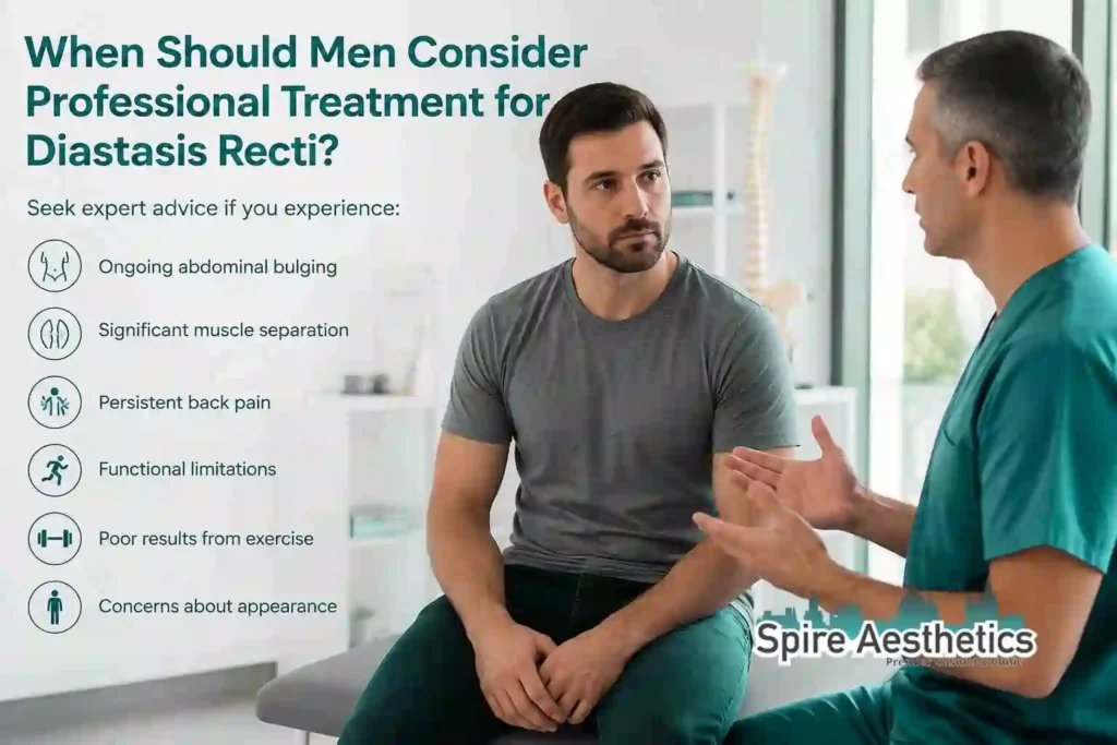 When Should Men Consider Professional Treatment for Diastasis Recti Edgbaston?