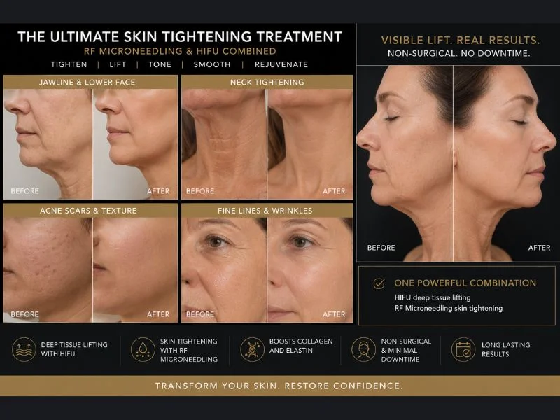 Results of combined treatment for the ultimate skin tightening treatment Edgbaston